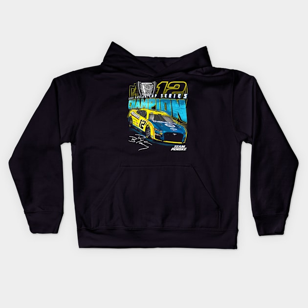 Ryan Blaney 2023 NASCAR Cup Series Champion Kids Hoodie by Erianna Bee